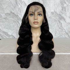 Body Wave Natural Color 13x6 Transparent And HD Lace Full Frontal Wigs 24 inch-32 inch