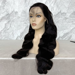 Body Wave Natural Color 13x6 Transparent And HD Lace Full Frontal Wigs 24 inch-32 inch